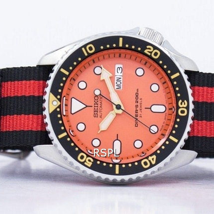 Seiko automaattinen Diver 200M Naton hihna SKX011J1 NATO3 Miesten kello