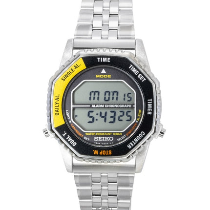 Seiko Rotocall digitaalinen kronografi ruostumattomasta teräksestä valmistettu kvartsi SMGG17P1 100M miesten kello