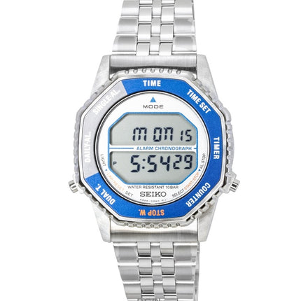 Seiko Rotocall digitaalinen kronografi ruostumattomasta teräksestä valmistettu kvartsi SMGG21P1 100M miesten kello