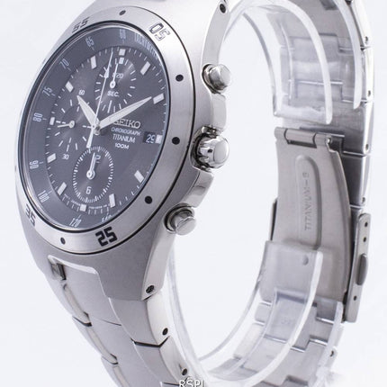 Kunnostettu Seiko Titanium Chronograph SND419 SND419P1 SND419P miesten kello