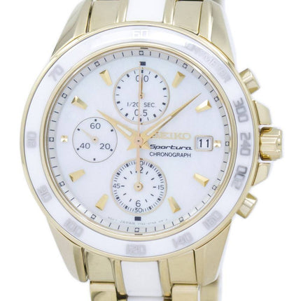 Seiko Sportura Chronograph kvartsi nopeusmittarin SNDX02 SNDX02P1 SNDX02P naisten Kello