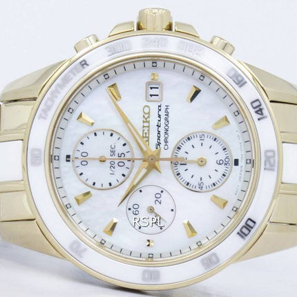 Seiko Sportura Chronograph kvartsi nopeusmittarin SNDX02 SNDX02P1 SNDX02P naisten Kello