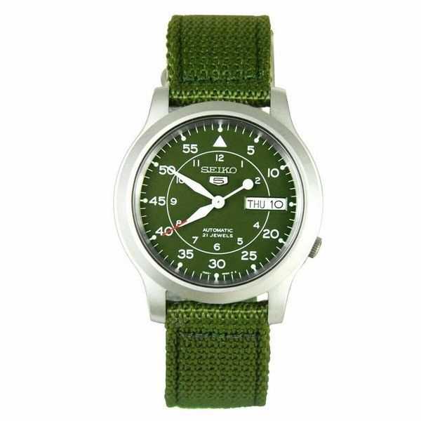 Kunnostettu Seiko 5 Military Automatic Nylon SNK805K2 miesten kello
