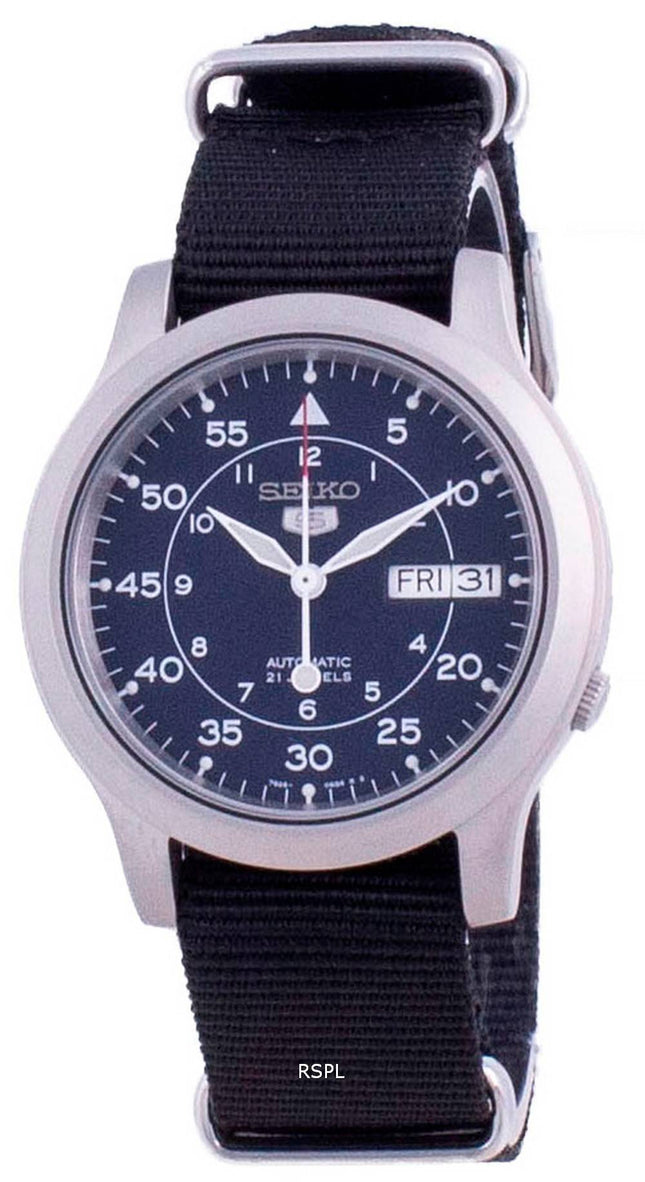 Seiko 5 Military SNK807K2-var-NATO13 Automatische Nylonarmband Herrenuhr
