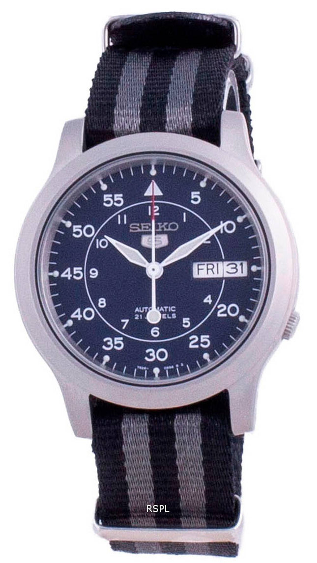 Seiko 5 Military SNK807K2-var-NATO16 Automatische Nylonarmband Herrenuhr