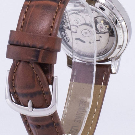 Seiko 5 sotilaallisen SNK809K2 SS2 automaattinen ruskea nahka hihna Miesten kello