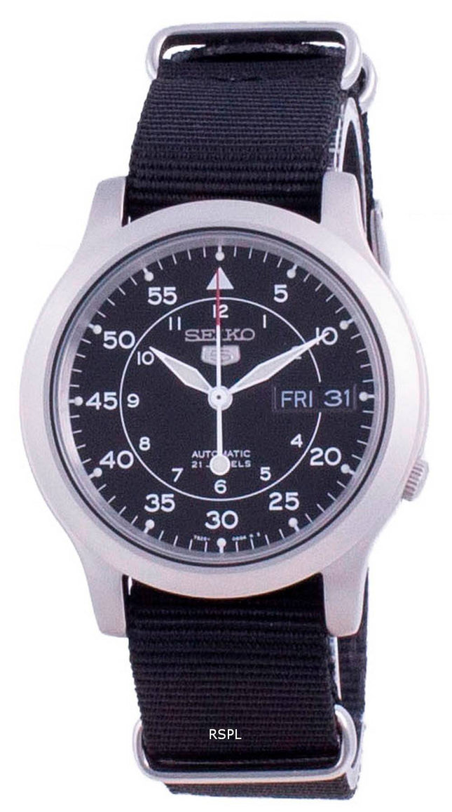 Seiko 5 Military SNK809K2-var-NATO13 Herrenuhr mit automatischem Nylonarmband