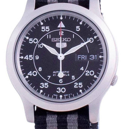 Seiko 5 Military SNK809K2-var-NATO16 Automatische Nylonarmband Herrenuhr