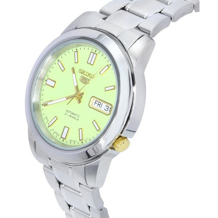 Seiko 5 ruostumattomasta teräksestä valmistettu vihreä kellotaulu SNKK19 SNKK19J1 SNKK19J miesten kello