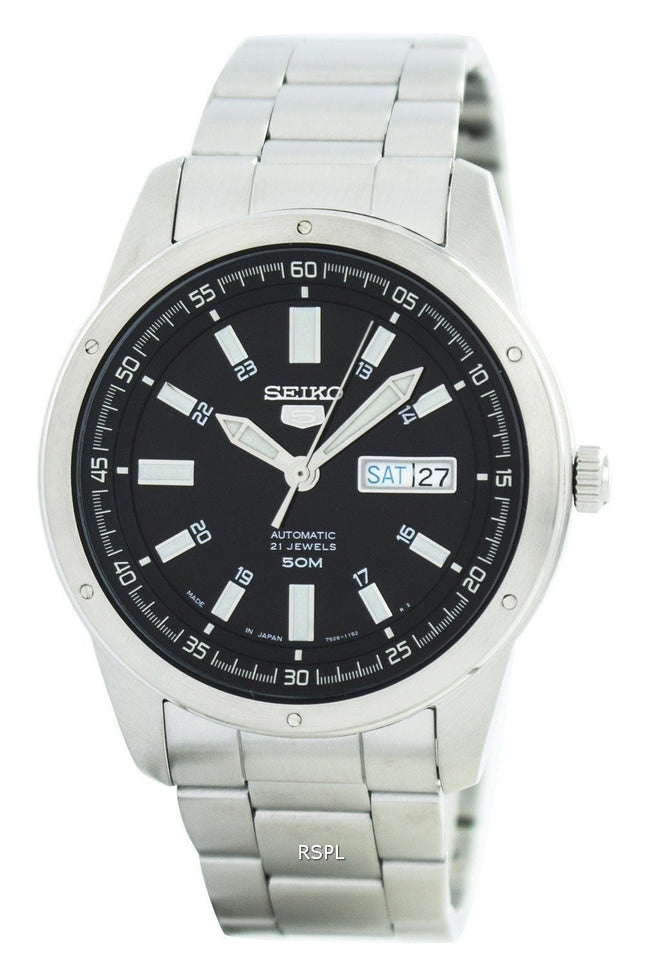 Seiko 5 Automaattinen 21 Jalokivet Japaniin teki SNKN13 SNKN13J1 SNKN13J Miesten Kello
