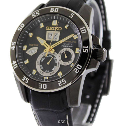 Kunnostettu Seiko Sportura Kinetic Perpetual SNP089 SNP089P1 SNP089P miesten kello