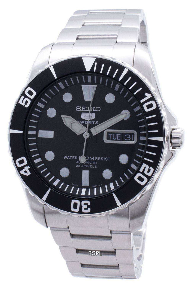 Kunnostettu Seiko 5 Sports Automatic 23 jalokiven SNZF17 SNZF17K1 SNZF17K miesten kello