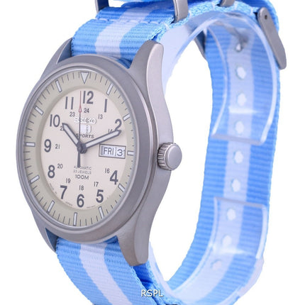 Seiko 5 Sports Military Automatic Japan Made SNZG07J1-var-NATO24 100M miesten kello