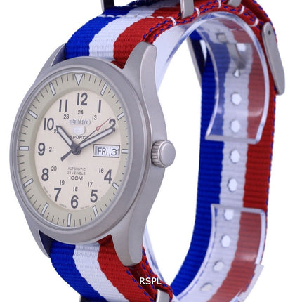 Seiko 5 Sports Military Automatic Japan Made SNZG07J1-var-NATO25 100M miesten kello