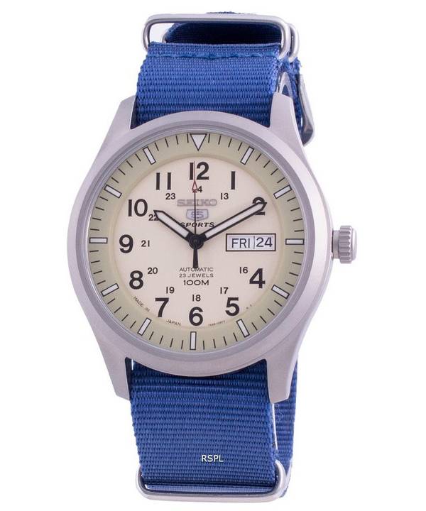 Seiko 5 Sports Military Automatic SNZG07J1-var-NATO8 100M Japanin miesten kello