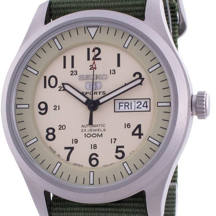 Seiko 5 Sports Military Automatic SNZG07J1-var-NATO9 100M Japanin miesten kello