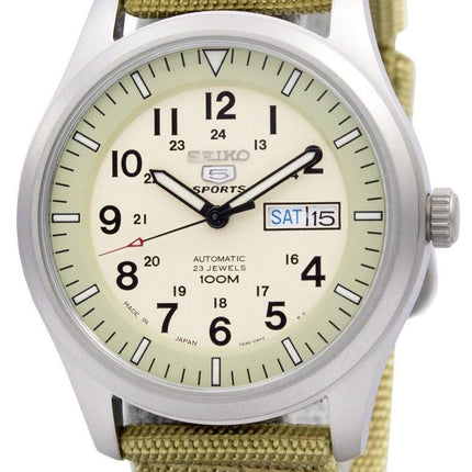 Seiko 5 sotilaallisen Automaattinen URHEILUKELLO SNZG07J1 SNZG07J SNZG07 Miesten Japani Made kello