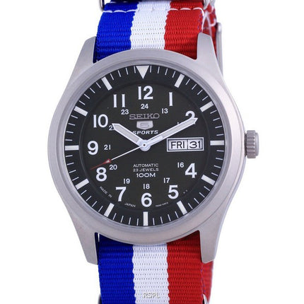 Seiko 5 Sports Automatic Japan Made SNZG09J1-var-NATO25 100M miesten kello