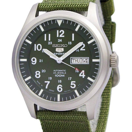 Seiko 5 sotilaallisen Automaattinen URHEILUKELLO SNZJ09J1 SNZG09J SNZG09 Miesten Japani Made kello