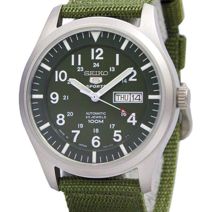 Kunnostettu Seiko 5 Military Automatic Sports Japanissa valmistettu SNZG09 SNZG09J1 SNZG09J miesten kello