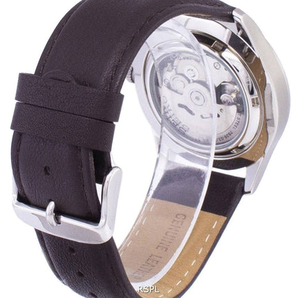 Seiko 5 urheilua automaattinen suhde tumma ruskea nahka SNZG09K1 LS11 Miesten Kello
