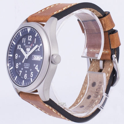 Seiko 5 urheilu SNZG11J1 LS17 automaattinen ruskea nahka hihna Miesten kello