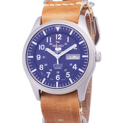 Seiko 5 urheilu SNZG11J1 LS18 automaattinen ruskea nahka hihna Miesten kello