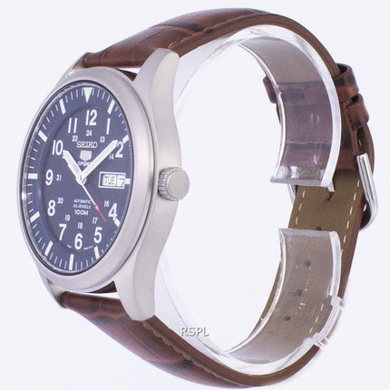 Seiko 5 urheilua automaattinen suhde ruskea nahka SNZG11K1 LS7 Miesten Kello
