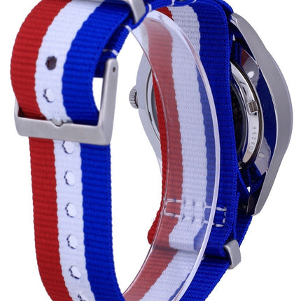Seiko 5 urheilu automaattinen polyesteri SNZG11K1-var-NATO25 100M miesten kello