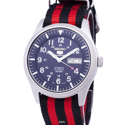 Seiko 5 urheilua automaattinen Naton hihna SNZG11K1 NATO3 Miesten Kello