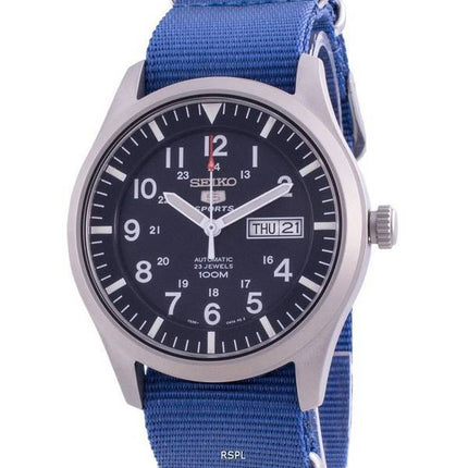 Seiko 5 Sports Blue Dial automaattinen SNZG11K1-var-NATO8 100M miesten kello
