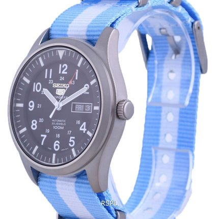 Seiko 5 urheilu automaattinen polyesteri SNZG15K1-var-NATO24 100M miesten kello