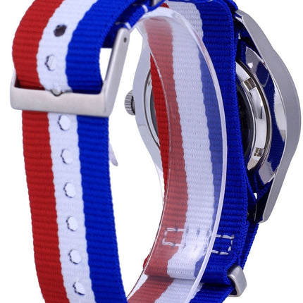 Seiko 5 urheilu automaattinen polyesteri SNZG15K1-var-NATO25 100M miesten kello