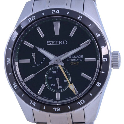 Seiko Presage Sharp Edged GMT automaattinen SPB221 SPB221J1 SPB221J 100M miesten kello