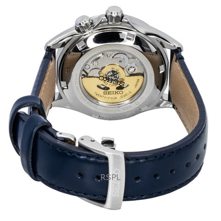 Seiko Prospex Alpinist GMT nahkaranneke sininen kellotaulu automaattinen SPB377J1 200M miesten kello
