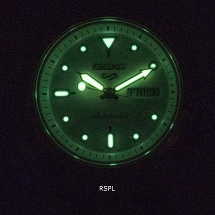 Kunnostettu Seiko 5 Sports kaksisävyinen ruostumattomasta teräksestä valmistettu valkoinen kellotaulu automaattinen SRE004 SRE004K1 SRE004K 100M naisten kello