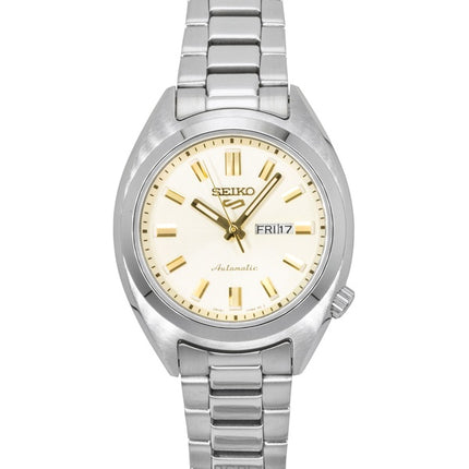 Seiko 5 Sports Hebitama SNXS Stainless Steel Cream Dial Automatic SRE023K1 100M Women's Watch