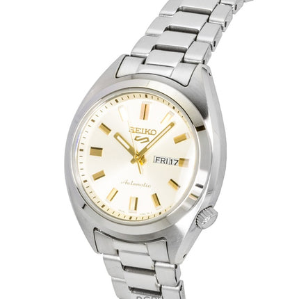 Seiko 5 Sports Hebitama SNXS Stainless Steel Cream Dial Automatic SRE023K1 100M Women's Watch