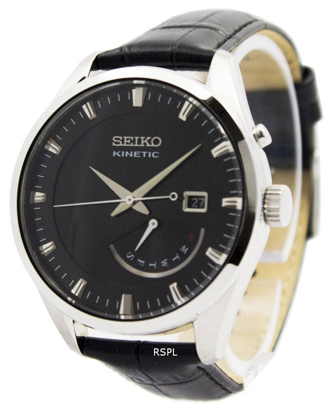 Kunnostettu Seiko Kinetic -nahkahihna SRN045P2 miesten kello