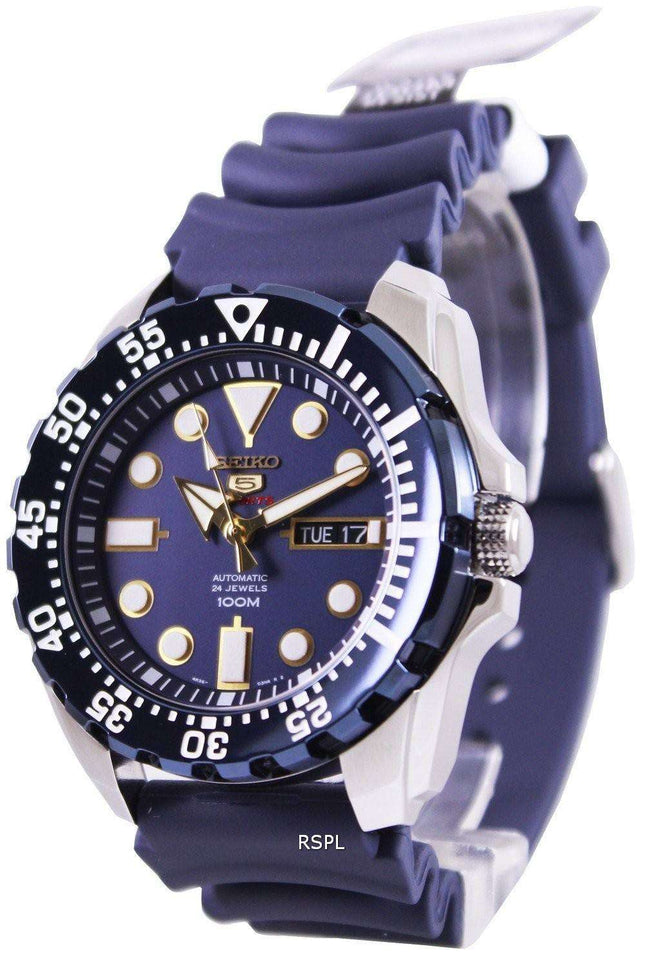 Kunnostettu Seiko 5 Sports Automatic 24 Jewel SRP605K2 miesten kello