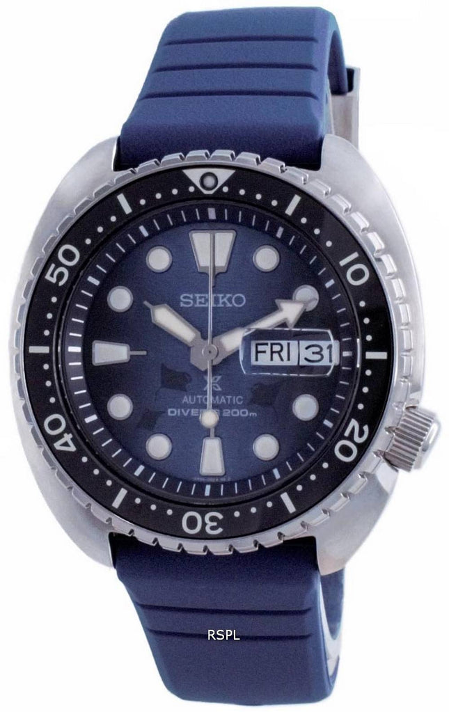 Kunnostettu Seiko Prospex Save The Ocean King Turtle Automatic Diver's SRPF77 SRPF77K1 SRPF77K 200M miesten kello