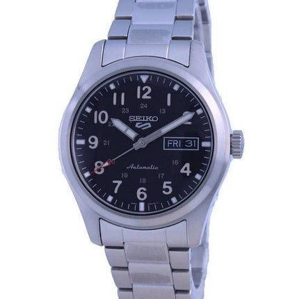 Seiko 5 urheilukenttä musta kellotaulu automaattinen SRPG27 SRPG27K1 SRPG27K 100M miesten kello