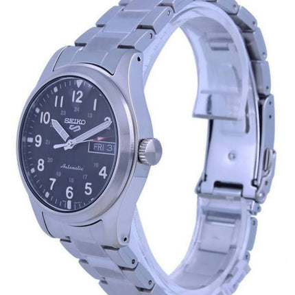 Seiko 5 urheilukenttä musta kellotaulu automaattinen SRPG27 SRPG27K1 SRPG27K 100M miesten kello