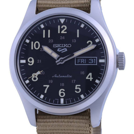 Kunnostettu Seiko 5 Sports Field -automaattinen mustalla näytöllä SRPG35 SRPG35K1 SRPG35K 100M miesten kello