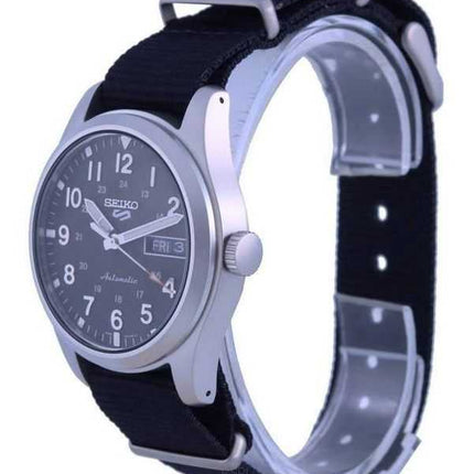 Kunnostettu Seiko 5 Sports mustalla taululla automaattinen SRPG37 SRPG37K1 SRPG37K 100M miesten kello