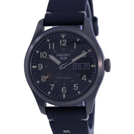 Kunnostettu Seiko 5 Sports Field Collection -ruskea kellotaulu nahkarannekkeella automaattinen SRPG41 SRPG41K1 SRPG41K 100M miesten kello