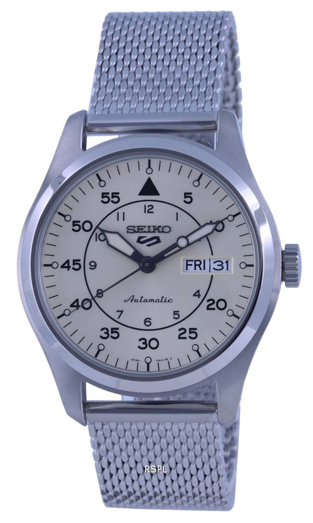 Kunnostettu Seiko 5 Sports Military Flieger Automatic SRPH21 SRPH21K1 SRPH21K 100M miesten kello