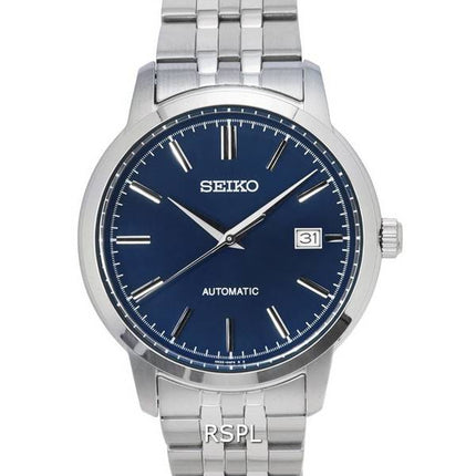 Kunnostettu Seiko Discover More ruostumattomasta teräksestä valmistettu sininen kellotaulu automaattinen SRPH87 SRPH87K1 SRPH87K 100M miesten kello