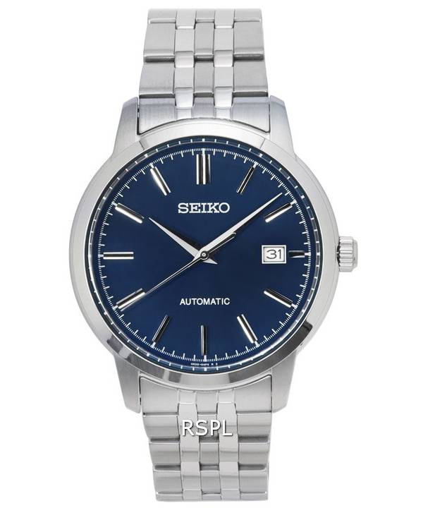 Kunnostettu Seiko Discover More ruostumattomasta teräksestä valmistettu sininen kellotaulu automaattinen SRPH87 SRPH87K1 SRPH87K 100M miesten kello