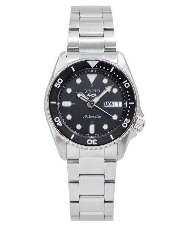 Seiko 5 Sports SKX Style Midi Musta kellotaulu automaattinen SRPK29K1 100M miesten kello